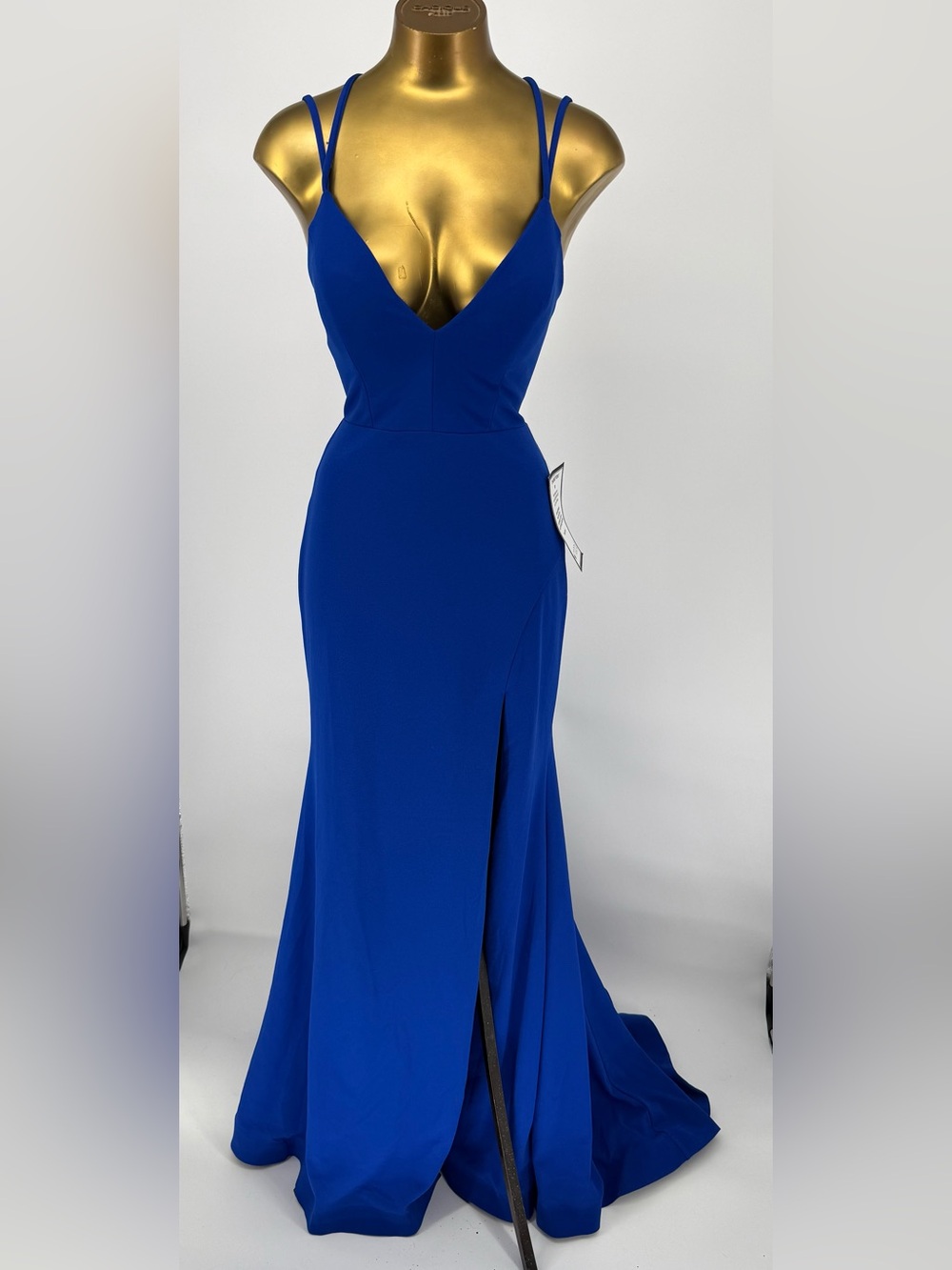 Emerald Sundae Blue Mermaid Gown M Lace Up Back Prom Formal Dress NWT